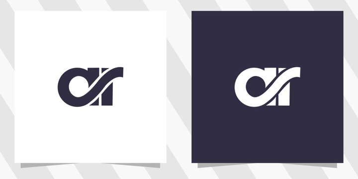 letter ar ra logo design