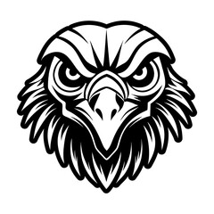 Fototapeta premium Wild Vulture Glyph Style Logo