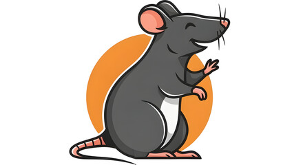 Rat as a brand mascot character