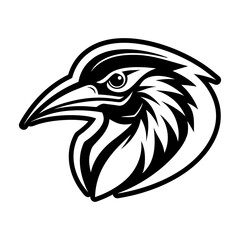 Obraz premium Woodpecker Glyph Style Icon