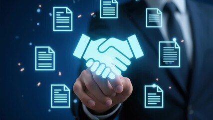 AI technology powers smart automation in business procurement process management contract document approval enhancing efficiency collaboration control modern work environments - Powered by Adobe