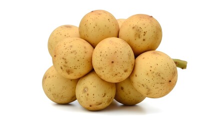 potatoes isolated on white background