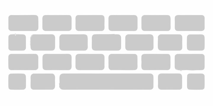 Gray brick wall pattern with rectangular blocks and a solid base