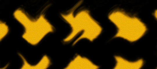 Abstract Black and Yellow Wavy Chevron Pattern Background