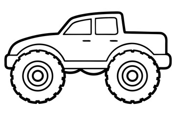 Monster truck vector illustration, Monster truck icon  © Silhouette Studio
