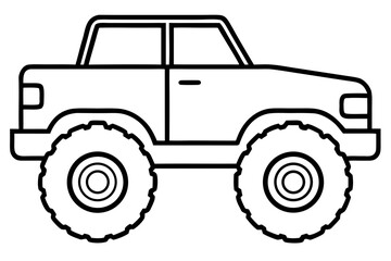 Monster truck vector illustration, Monster truck icon  © Silhouette Studio