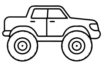 Monster truck vector illustration, Monster truck icon  © Silhouette Studio