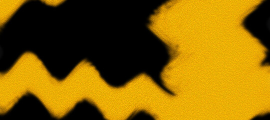 Abstract Black and Yellow Wavy Textured Background