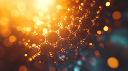 abstract golden network background