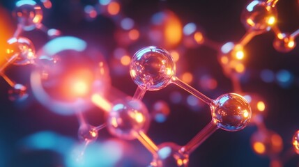 molecular structure abstract background