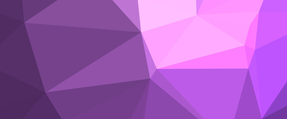 Obraz premium Light Purple, Pink polygonal illustration, which consist of triangles. Triangular design for your business. Creative geometric background in Origami style with gradient