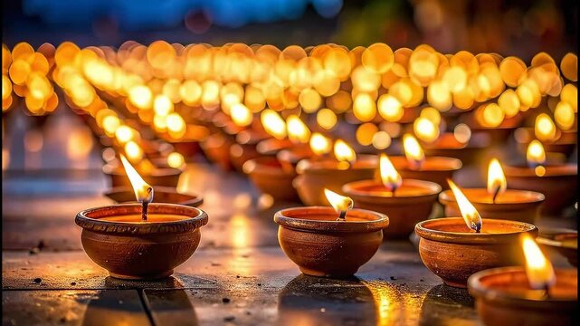 Beautifully lit candles creating a warm and inviting atmosphere for celebration.