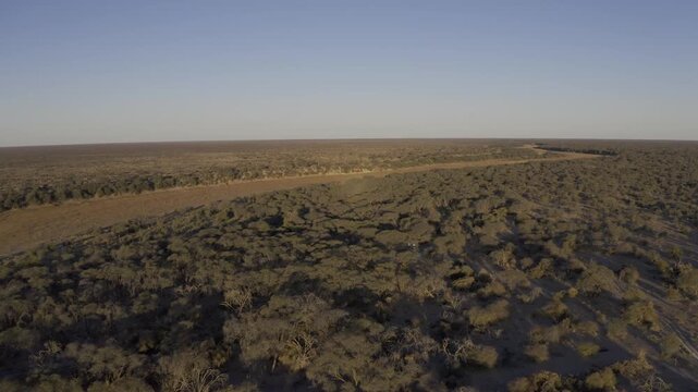Aerial Above The Boteti River In Botswana