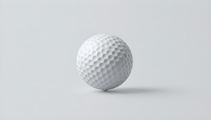 Isolated golf ball with clipping path on a white background