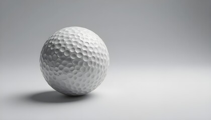 Isolated golf ball with clipping path on a white background