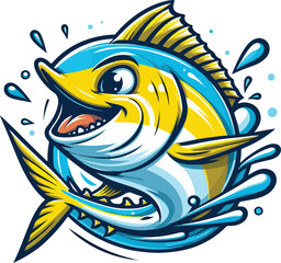 Tuna cartoon image © Inoe