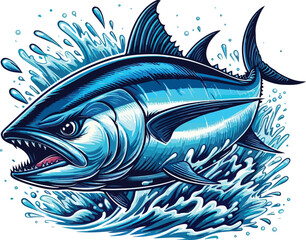 Tuna cartoon image © Inoe