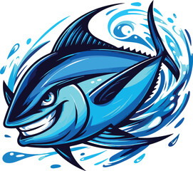 Tuna cartoon image © Inoe