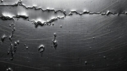 Cracked and damaged surface texture closeup.