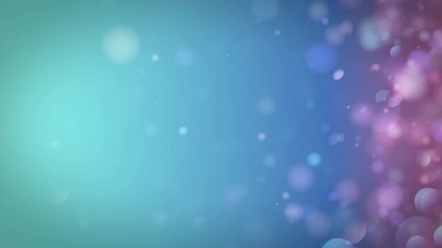 透明感のあるグラデーションの玉ボケのアブストラクト　サイド　ループ