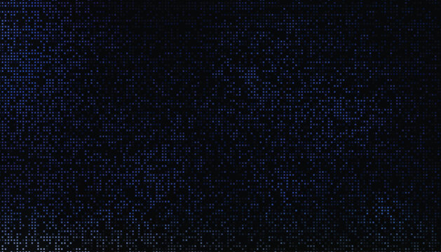 Futuristic Dark Blue Digital Pixel Mosaic Background