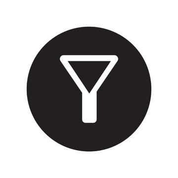Vector Of Filter Alt Icon For UI_Circle Line Icon