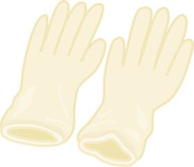 Disposable Gloves Illustration