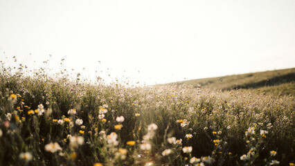 Scenic Wildflower Meadow Nature Landscape