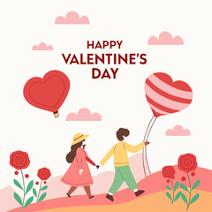 Happy Valentine's Day Social Media New Design