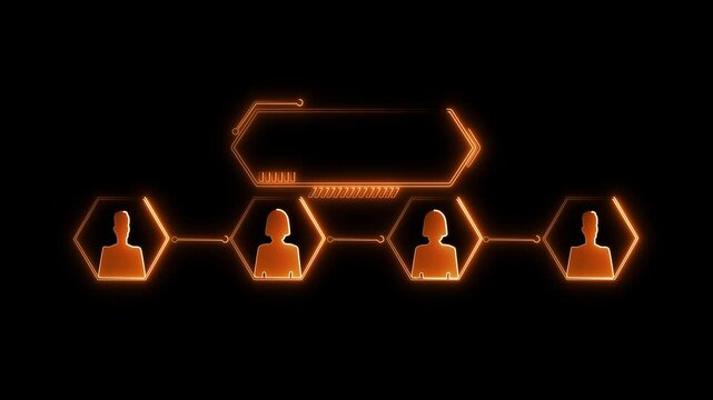 Stakeholders concept for business finance stakeholder investment management. Different stakeholders contact collaboration for company organization.4k motion Animated stakeholders icon on transparent