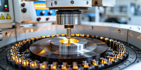 Precision Machining with CNC Drill in Industrial Setting