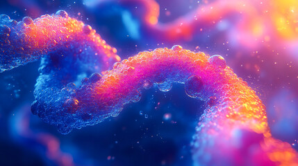 Naklejka premium Human DNA genome molecules background, 3d DNA Medical science background