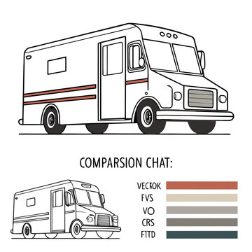 Comparison chat: vehicle illustrations