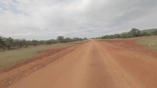 Driving On Namibian Gravelroads