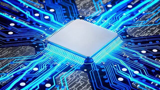 Microchip on Circuit Board