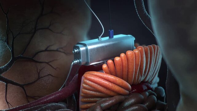 Medical Device Implantation in Human Body.