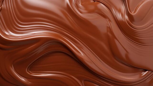 Chocolate swirl texture, sweet dessert background closeup