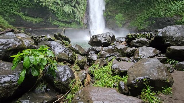 This is one of the waterfalls in Bogor near Jakarta.