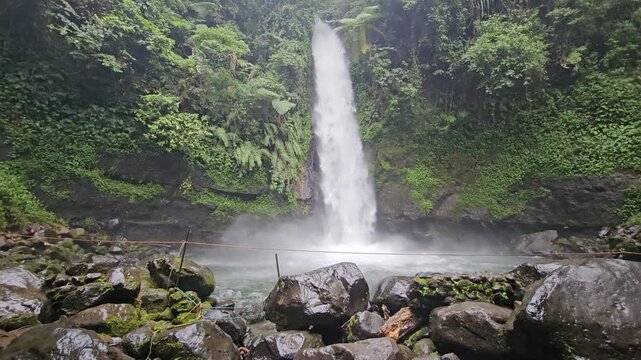 This is one of the waterfalls in Bogor near Jakarta.