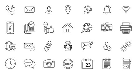 Public Facility Icons Set &ndash; Accessibility, Parking, Restrooms, Bicycle, Info Signs & More
