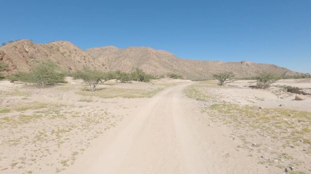 Driving On Namibian Gravelroads
