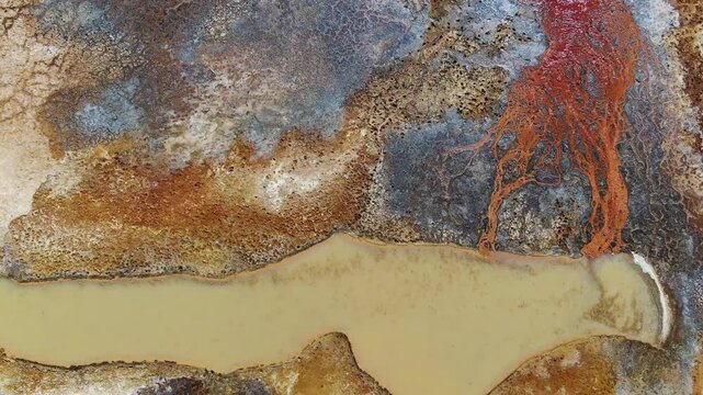 Aerial view of Truso valley mineral springs