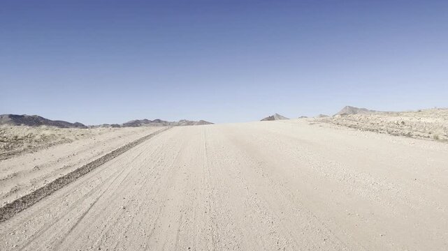 Driving On Namibian Gravelroads