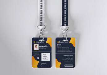 Corporate ID Card Template Design Layout