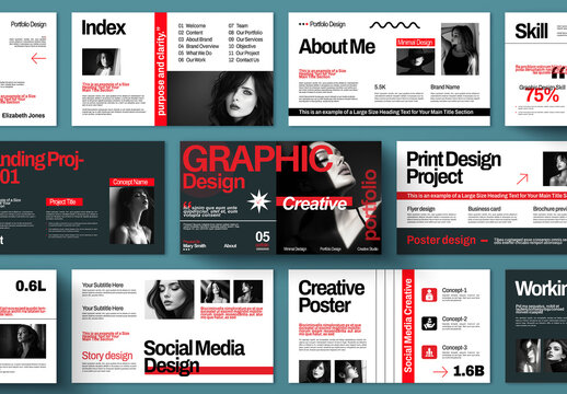 Creative Graphic Design Portfolio Presentation Template