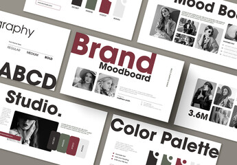 Minimal Brand Mood Board Template