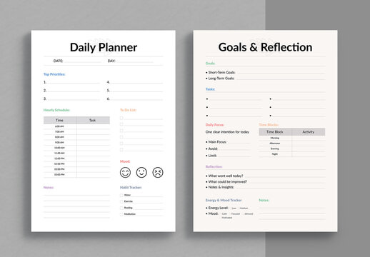 Planner Template Layout