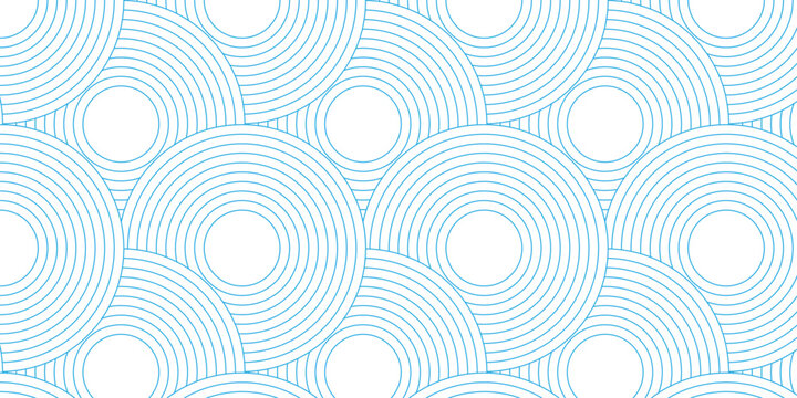 Modern abstract colorful circle line pattern background. Seamless design for banner and wave overlapping geometric wallpaper design.
