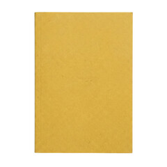 Fototapeta premium Blank Yellow Book Cover Texture Mockup