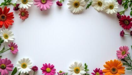 Obraz premium 季節の花のポストカードをイメージした背景画像